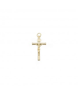 Cruz oro amarillo con cristo