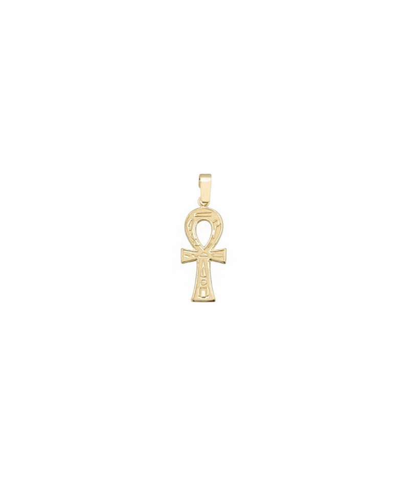Cruz egipcia oro amarillo | Joyería Gimeno | Tu joyería de confianza en Valencia