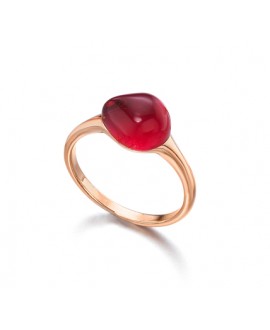 Anillo plata baño oro rosa...