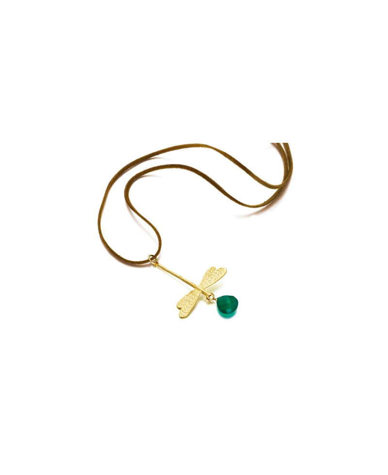 Colgante Lecarre libélula verde | Joyería Gimeno | Tu joyería de confianza en Valencia