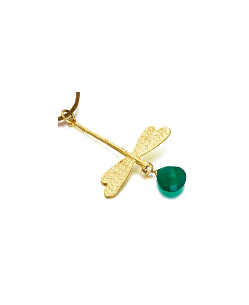 Colgante Lecarre libélula verde | Joyería Gimeno | Tu joyería de confianza en Valencia