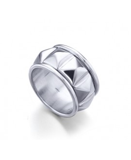 Anillo Lecarre tachuelas plata