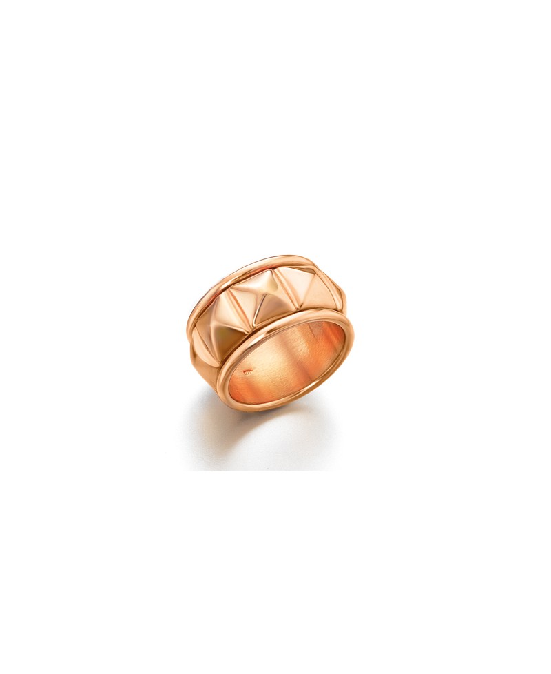 Anillo Lecarre tachuelas oro rosa | Joyería Gimeno | Tu joyería de confianza en Valencia