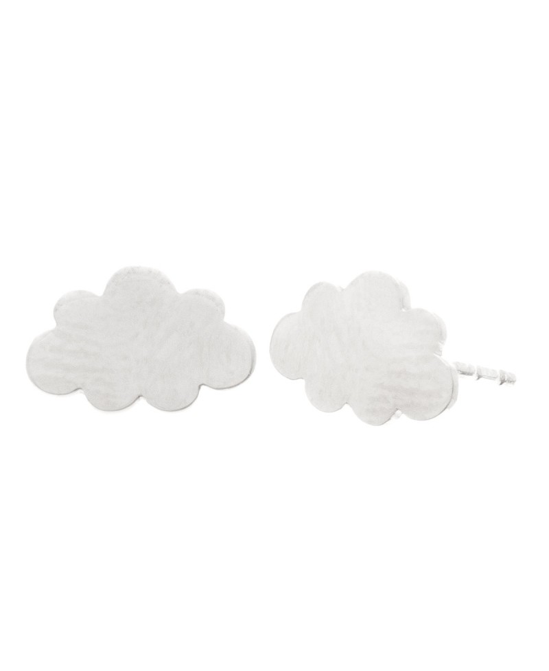 Pendientes plata, mua mua nube plata | Joyería Gimeno | Tu joyería de confianza en Valencia