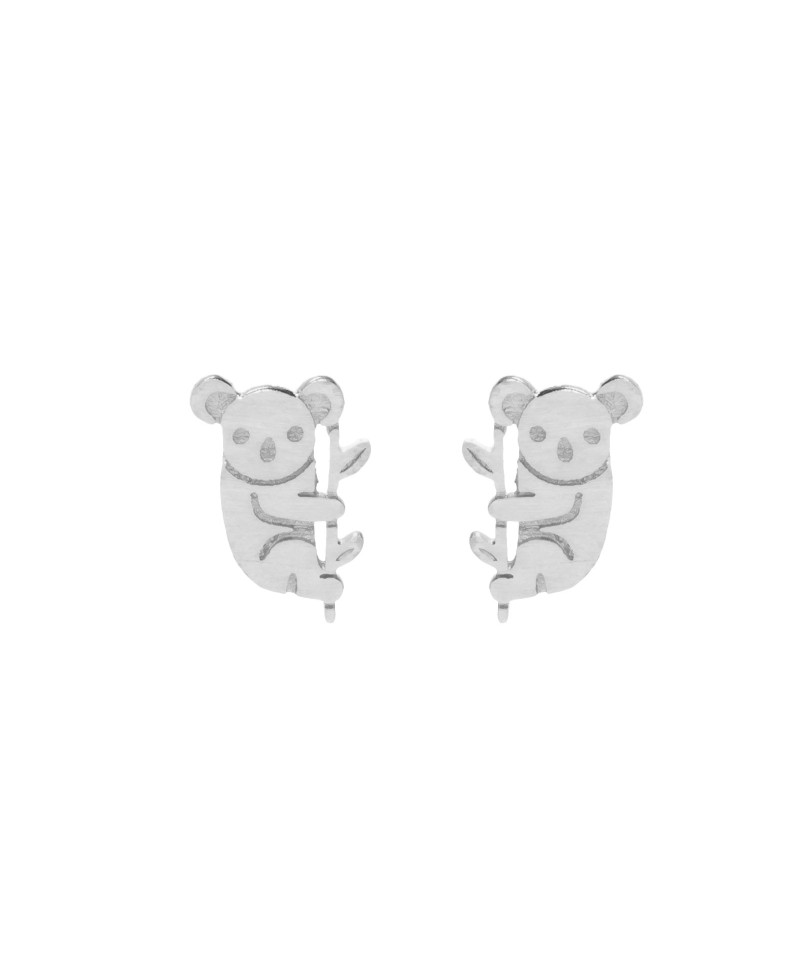 Pendiente mua mua koala plata | Joyería Gimeno | Tu joyería de confianza en Valencia