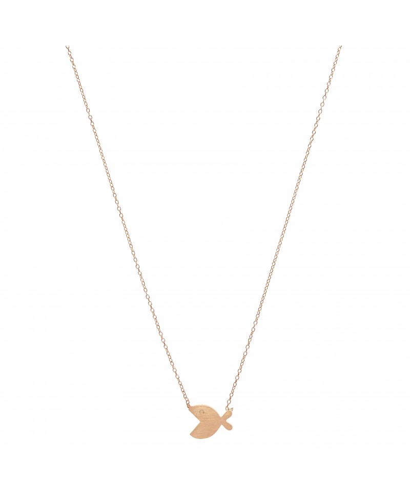 Collar mua mua pez rosa | Joyería Gimeno | Tu joyería de confianza en Valencia