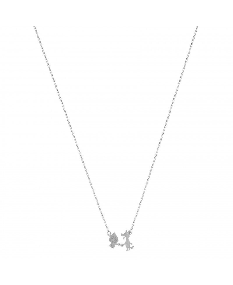 Collar mua mua caperucita plata | Joyería Gimeno | Tu joyería de confianza en Valencia