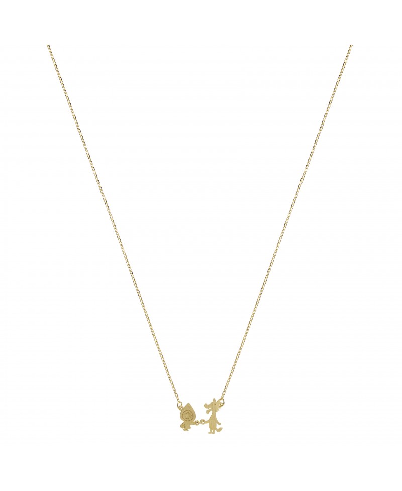 Collar mua mua caperucita oro | Joyería Gimeno | Tu joyería de confianza en Valencia