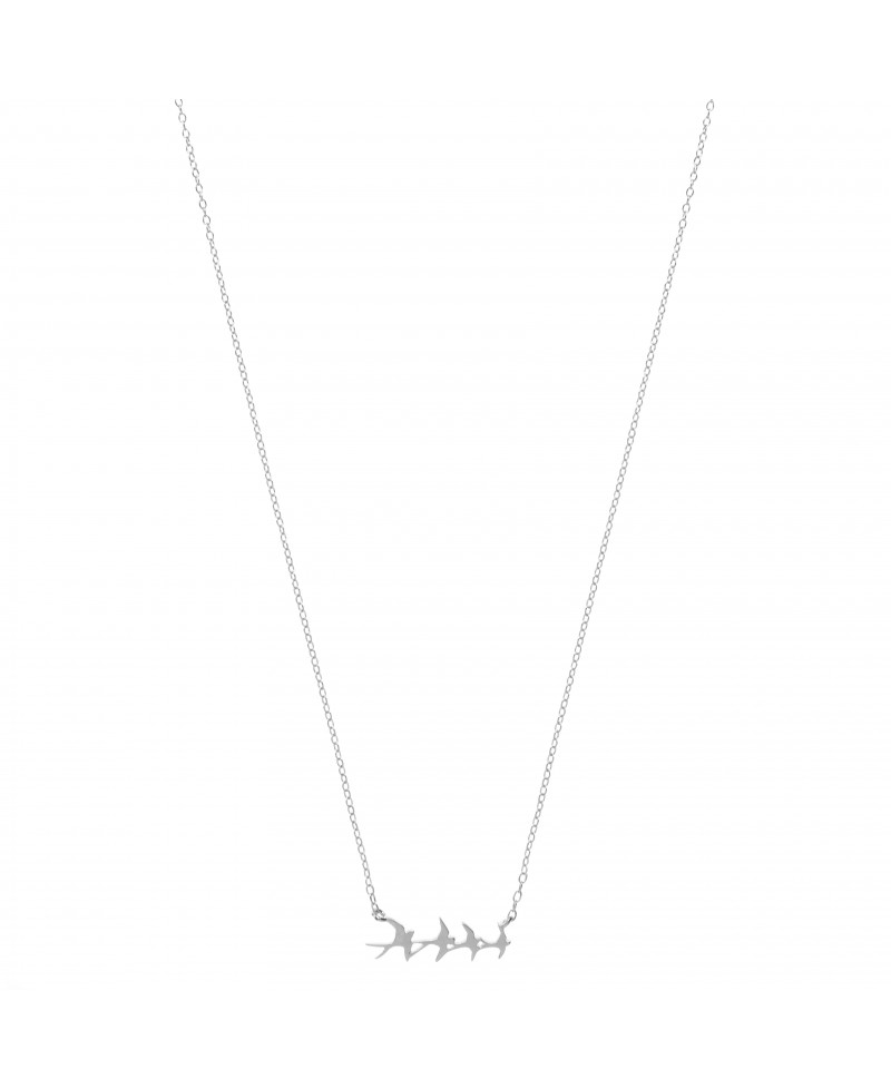 Collar mua mua golondrina plata | Joyería Gimeno | Tu joyería de confianza en Valencia
