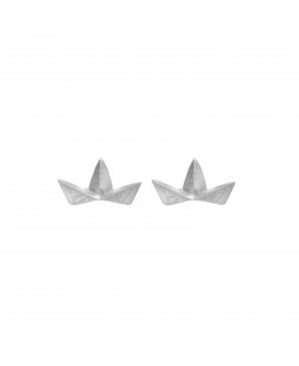 Pendiente mua mua barco plata