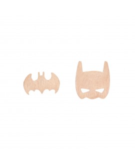 Pendiente mua mua Batman rosa