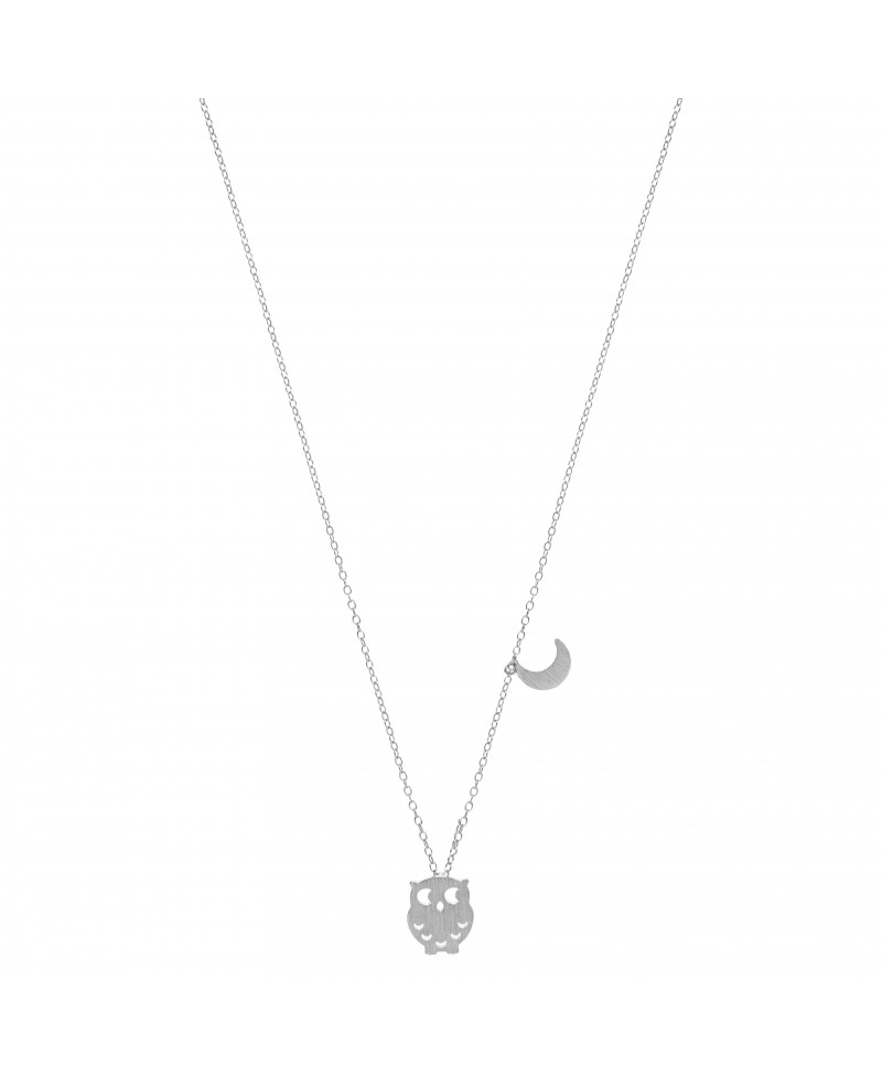 Collar de MuaMua búho plata | Joyería Gimeno | Tu joyería de confianza en Valencia