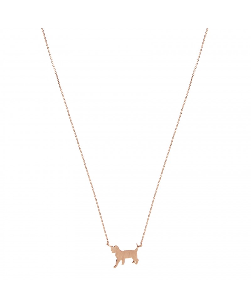 Collar mua mua perro rosa | Joyería Gimeno | Tu joyería de confianza en Valencia