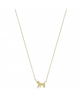 Collar mua mua perro oro