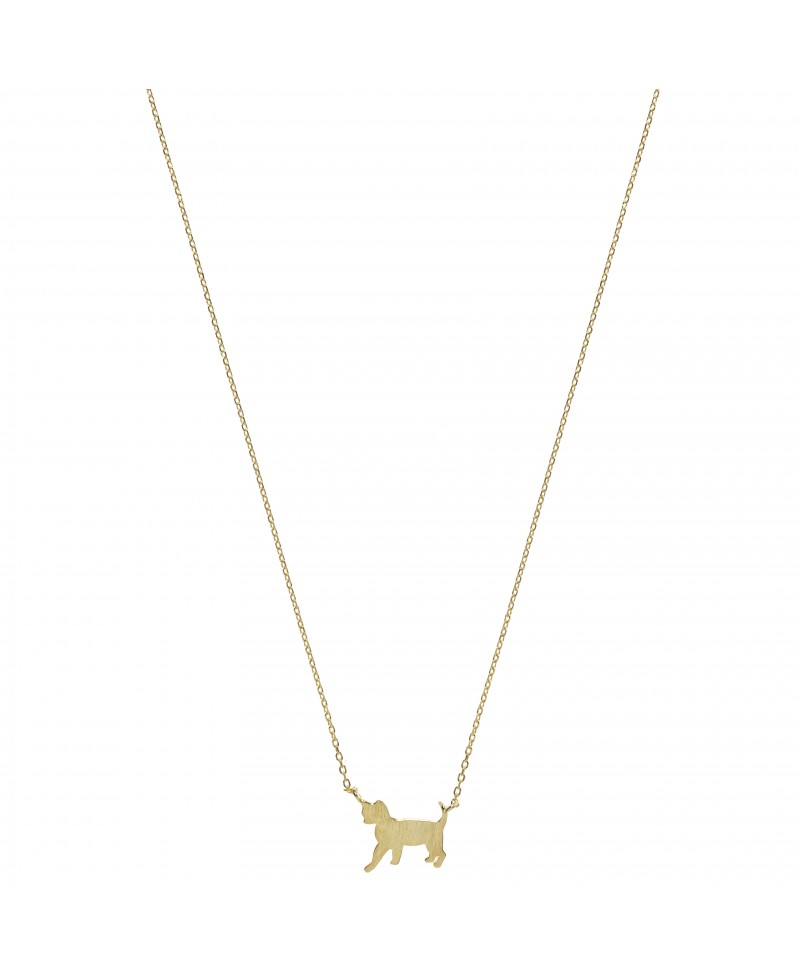 Collar mua mua perro oro | Joyería Gimeno | Tu joyería de confianza en Valencia