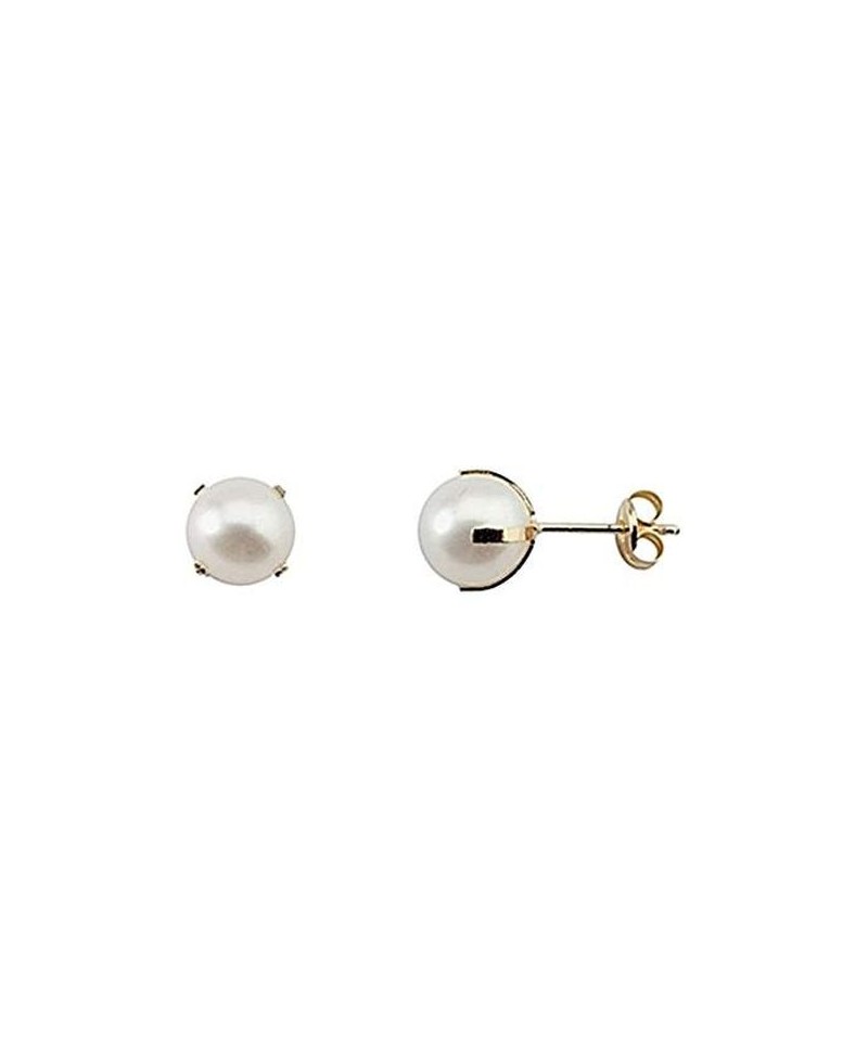 Pendiente de perla cultivada 8 mm | Joyería Gimeno | Tu joyería de confianza en Valencia