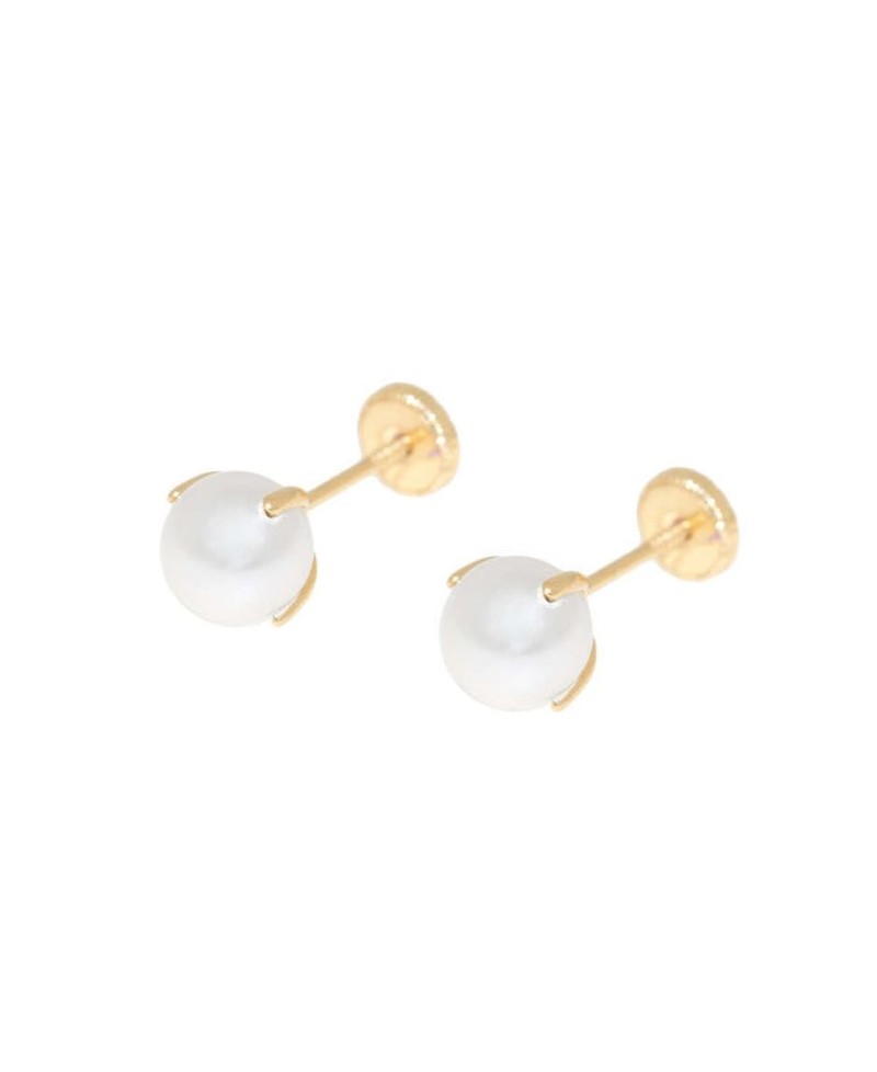 Pendiente perla cultivada 5 mm | Joyería Gimeno | Tu joyería de confianza en Valencia