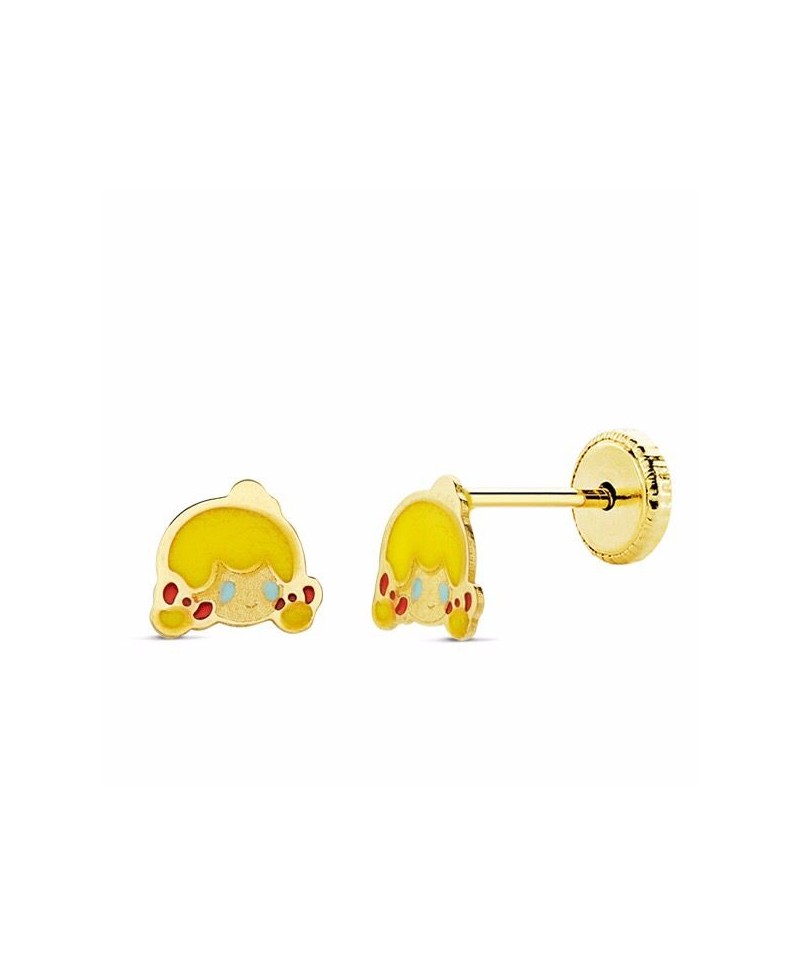 Pendiente nena  coletas esmalte | Joyería Gimeno | Tu joyería de confianza en Valencia