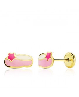 Pendiente bebe zapato rosa