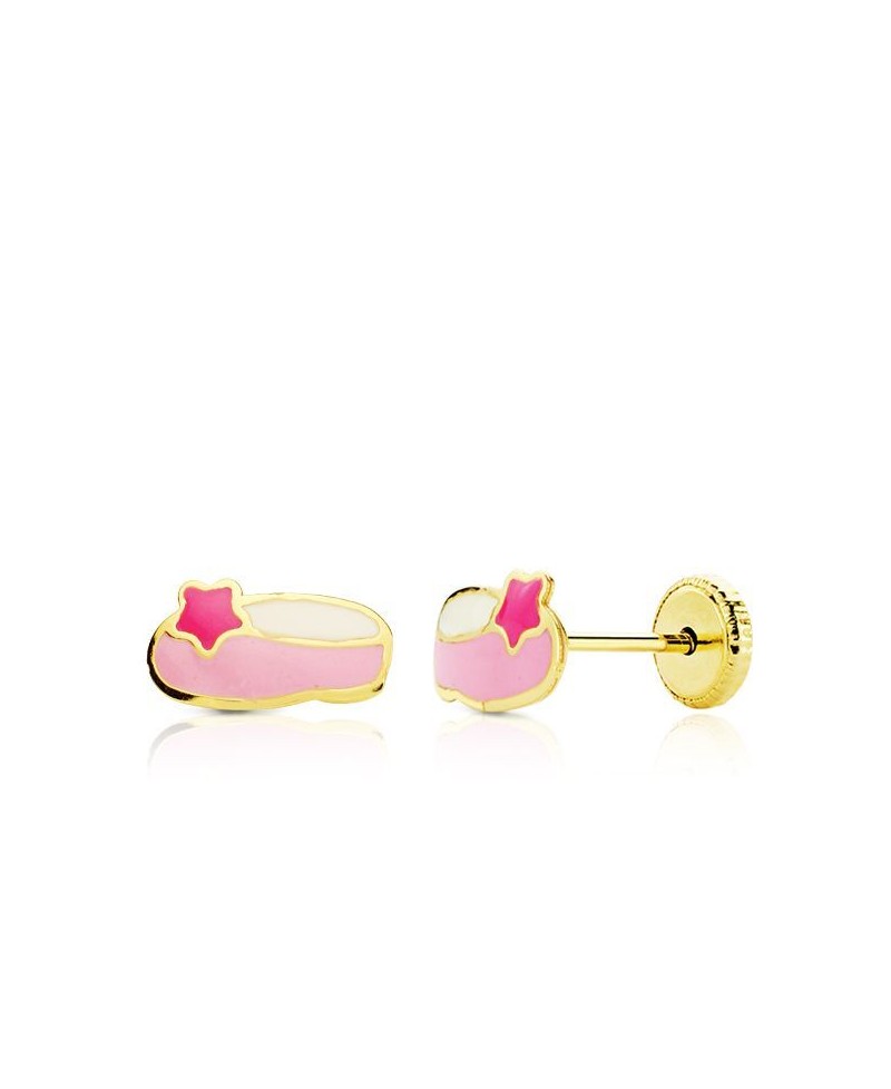 Pendiente bebe zapato rosa | Joyería Gimeno | Tu joyería de confianza en Valencia