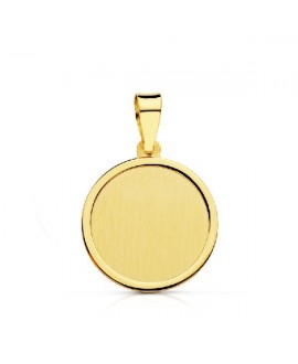 Medalla lisa oro 14mm