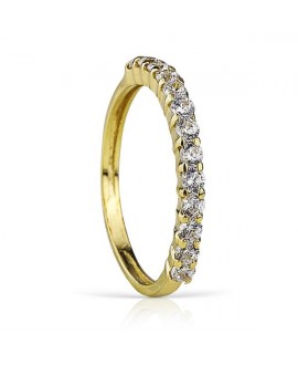 Anillo mujer circonitas oro