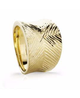 Anillo oro lapidado espiga