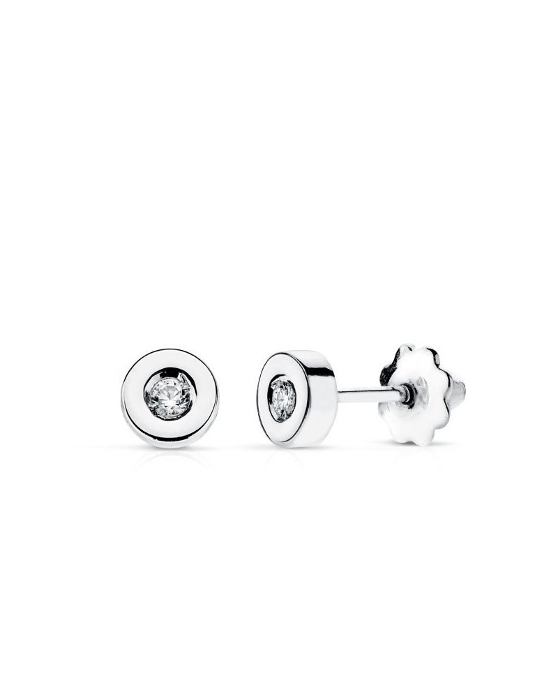 Pendientes bebe dormilón de brillantes 5mm | Joyería Gimeno | Tu joyería de confianza en Valencia