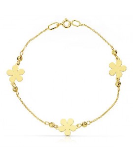 Pulsera niña flores y bolas