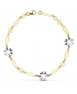 Pulsera niña flor blanco...