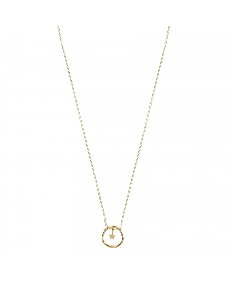 Collar MUA MUA estrella circulo, oro | Joyería Gimeno | Tu joyería de confianza en Valencia