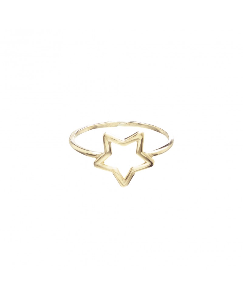 Anillo MUA MUA estrella oro | Joyería Gimeno | Tu joyería de confianza en Valencia