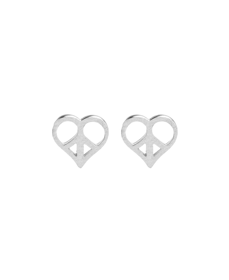 Pendiente MUA MUA corazon plata | Joyería Gimeno | Tu joyería de confianza en Valencia