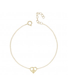 Pulsera MUA MUA corazón plata