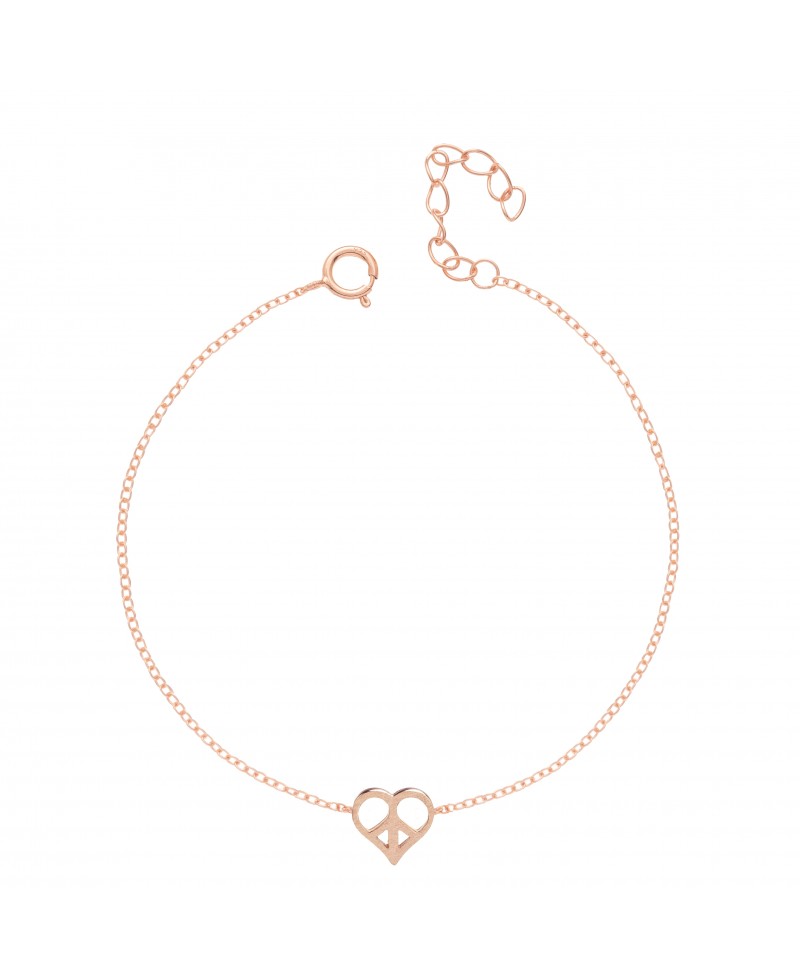Pulsera MUA MUA corazon rose | Joyería Gimeno | Tu joyería de confianza en Valencia