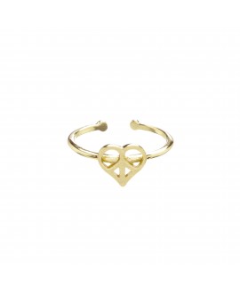 Anillo MUA MUA corazón oro