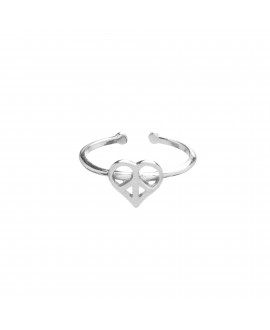 Anillo MUA MUA corazón plata