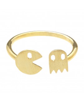 Anillo MUA MUA pacman oro