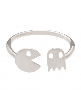 Anillo MUA MUA pacman plata