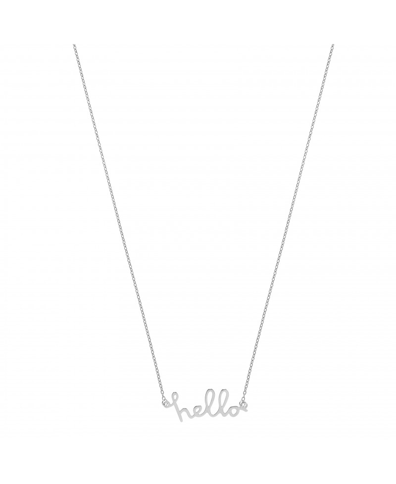 Collar MUA MUA hello plata | Joyería Gimeno | Tu joyería de confianza en Valencia