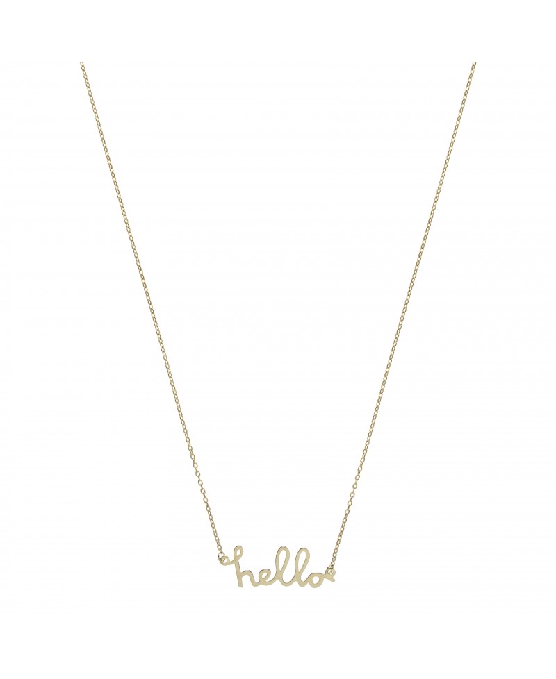 Collar MUA MUA hello, oro | Joyería Gimeno | Tu joyería de confianza en Valencia