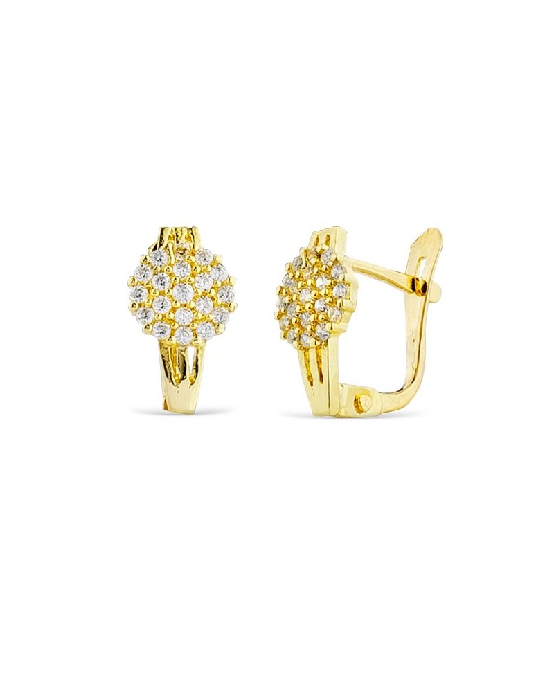 Pendiente comunión oro cuajo 6mm | Joyería Gimeno | Tu joyería de confianza en Valencia