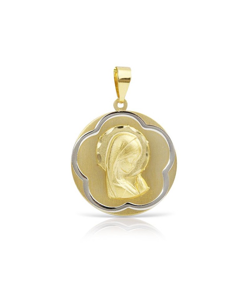 Medalla comunion virgen 18mm | Joyería Gimeno | Tu joyería de confianza en Valencia