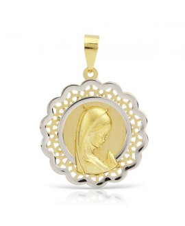 Medalla comunion virgen 18mm