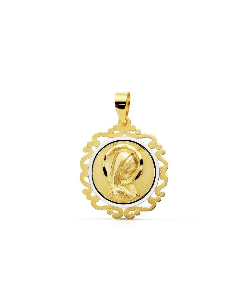Medalla comunion virgen 17mm | Joyería Gimeno | Tu joyería de confianza en Valencia