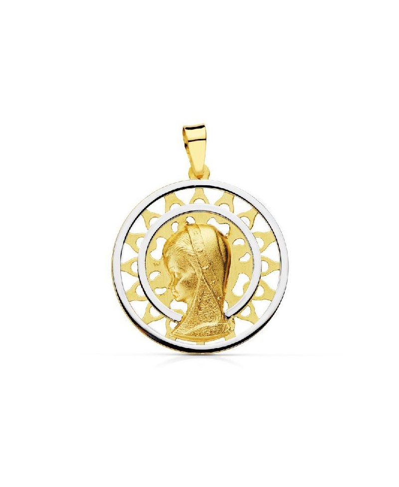 Medalla comunion virgen 20mm | Joyería Gimeno | Tu joyería de confianza en Valencia