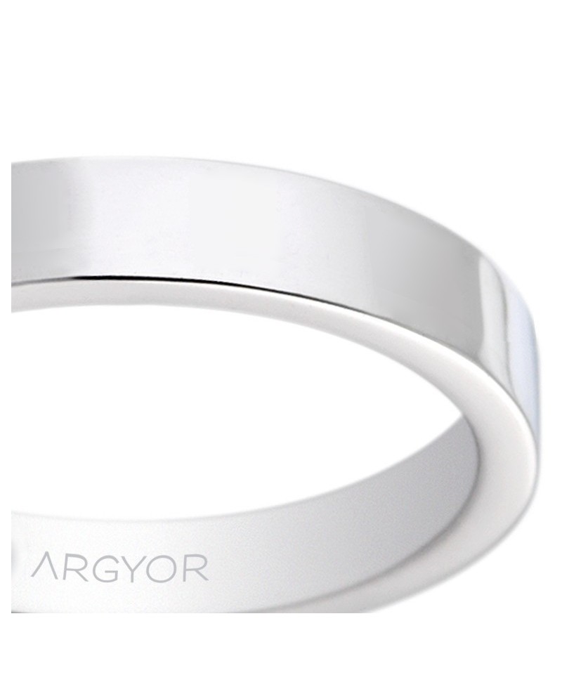 Alianza de platino confort 4mm | Joyería Gimeno | Tu joyería de confianza en Valencia