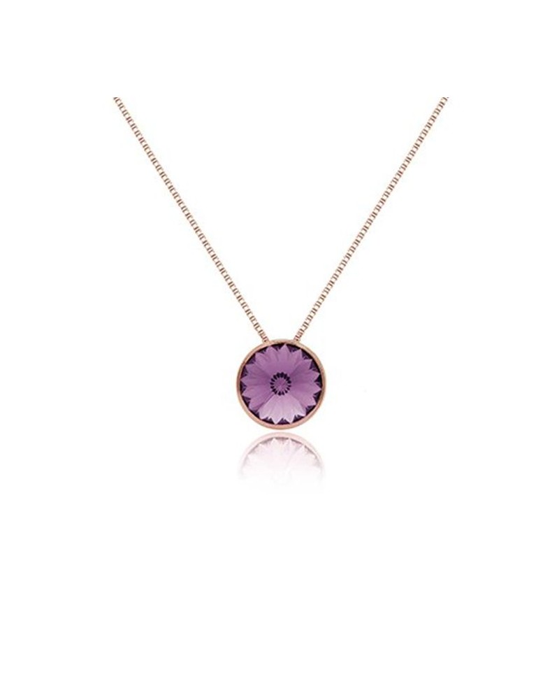Colgante Victoria cruz basic Light Amatista | Joyería Gimeno | Tu joyería de confianza en Valencia
