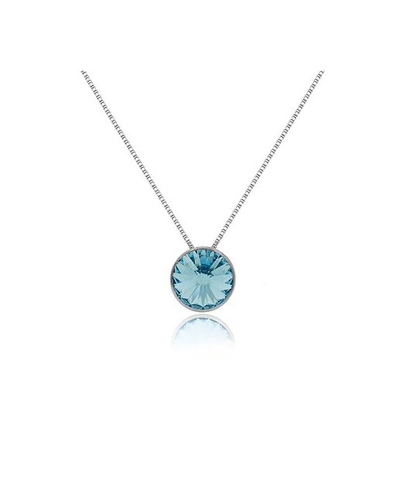 Colgante Victoria cruz basic  Aguamarina | Joyería Gimeno | Tu joyería de confianza en Valencia
