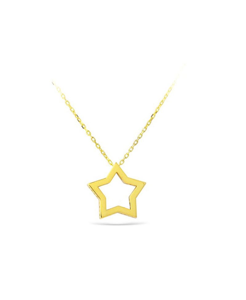 Colgante de estrella oro amarillo | Joyería Gimeno | Tu joyería de confianza en Valencia